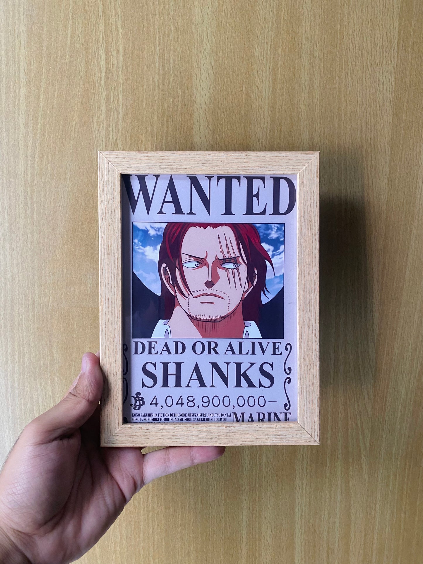 Shanks Wanted Bounty / Photo Frame