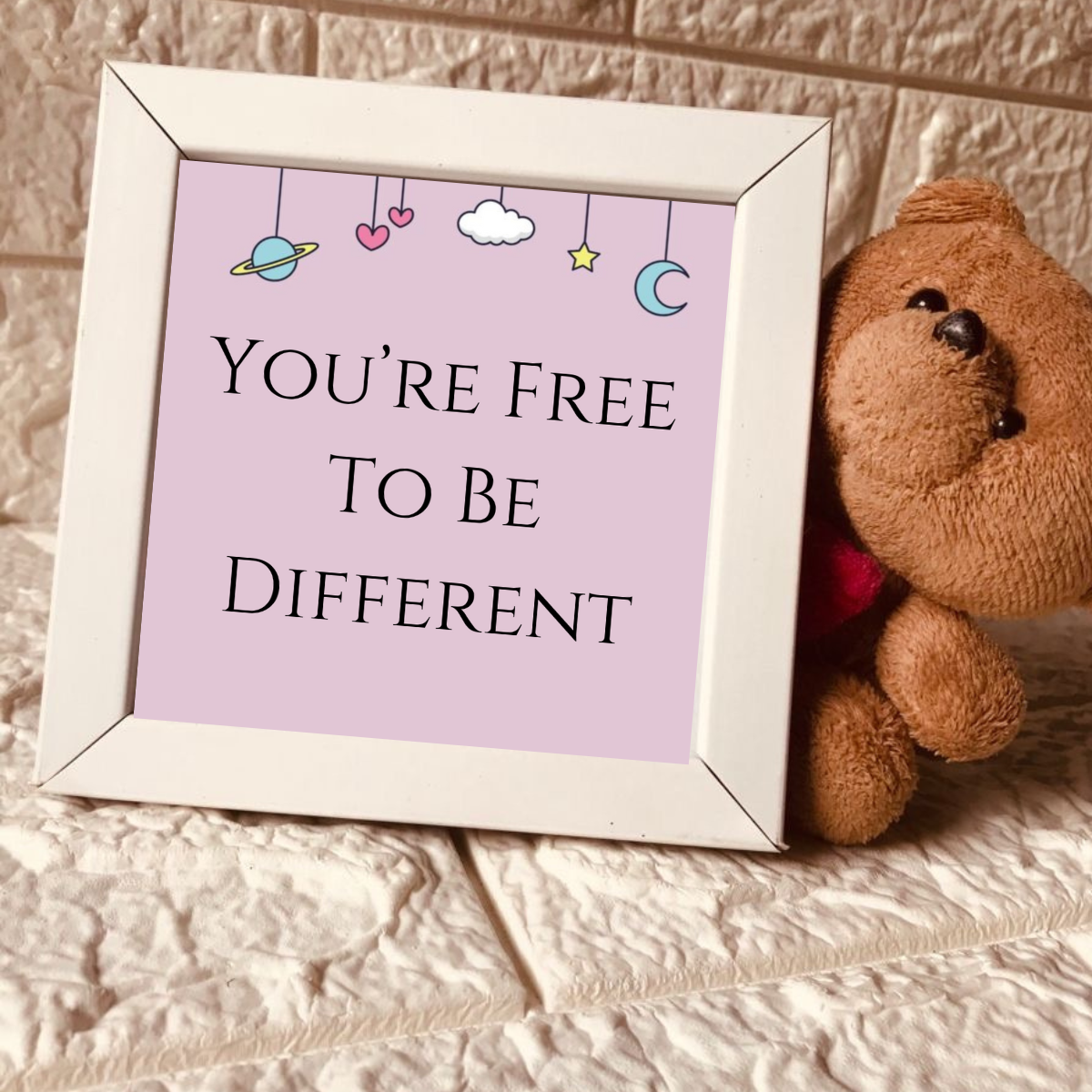 You’re free to be different / Mini Photo Frame