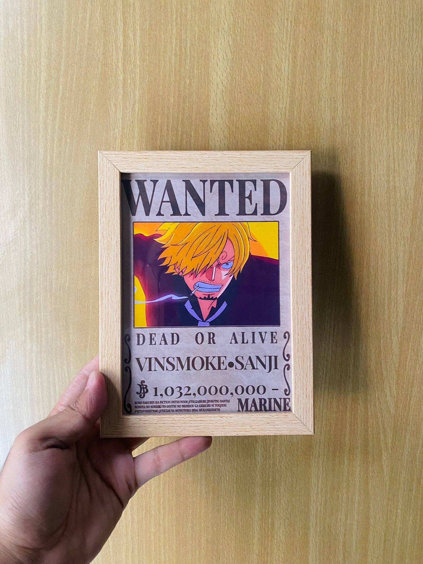 Sanji Wanted Bounty / Photo Frame