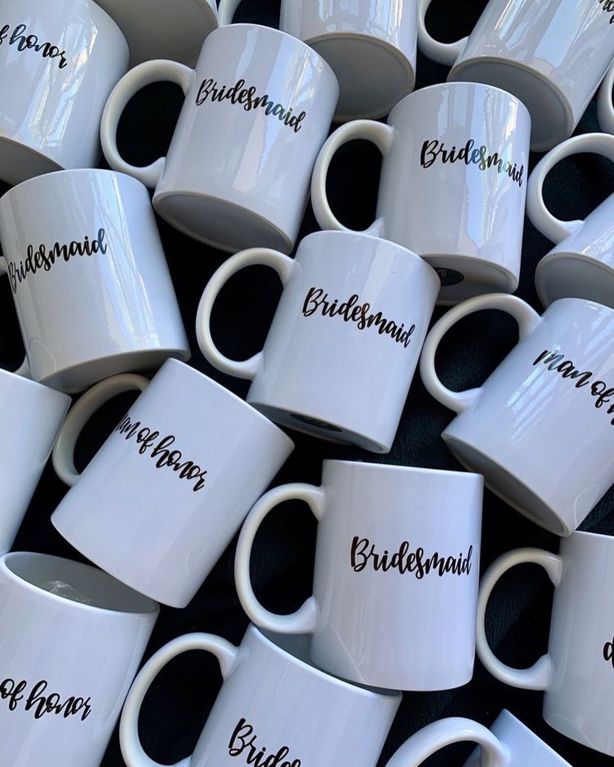 Customised mugs